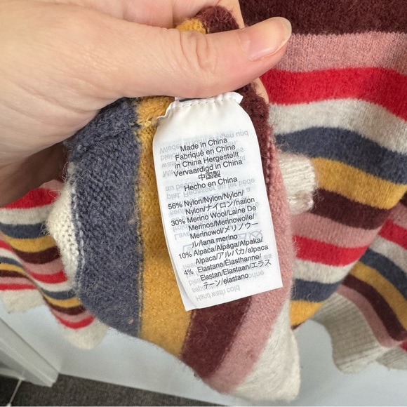 Madewell Cardiff Striped Crewneck Sweater in Coziest Yarn‎ Size Small - Picture 8 of 9